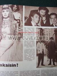 Elokuva-Aitta 1961 nr 12, kansikuva George Hamilton &amp; Dolores Hart, Liisa Roine ja Seppo Mäki häät, Kitara kainalossa mm. Elvis, Rex Gildo, ym.