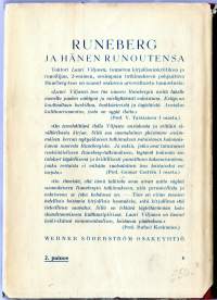 Runeberg ja hänen runoutensa