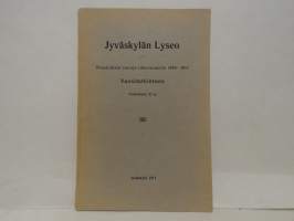 Jyväskylän Lyseo - Tilastollisia tietoja lukuvuodelta 1910-1911