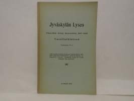 Jyväskylän Lyseo - Tilastollisia tietoja lukuvuodelta 1907-1908