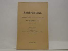 Jyväskylän Lyseo - Tilastollisia tietoja lukuvuodelta 1902-1903