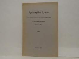 Jyväskylän Lyseo - Tilastollisia tietoja lukuvuodelta 1913-1914