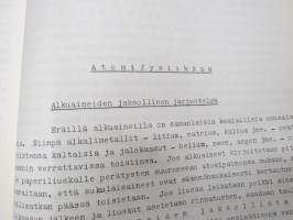 Teknillisen opiston fysiikka - Mekaanisista värähtelyistä ja aalloista, Äänestä, Sähkömagneettisista värähtelyistä ja aalloista, Valosta, Atomien rakenteesta