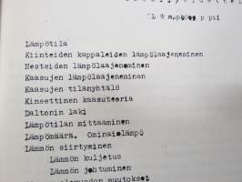 Fysiikan luennot - Lämpöoppi