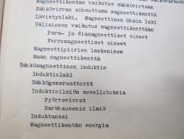 Teknillisen opiston Fysiikka - Sähköoppi