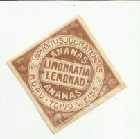 Ananas  Limonaatia  -   juomaetiketti