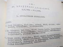 Turun Teknillinen Oppilaitos - Tekniska Läroanstalten i Åbo - kertomus lukuvuosista 1950-51, 1951-52, 1952-53 läseåren årsberättelse