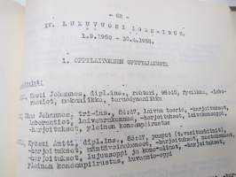 Turun Teknillinen Oppilaitos - Tekniska Läroanstalten i Åbo - kertomus lukuvuosista 1950-51, 1951-52, 1952-53 läseåren årsberättelse