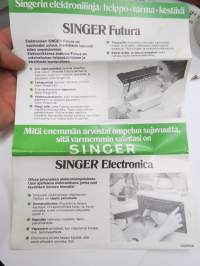 Singer Futura - Electronica - 367, 522, 533, 784 ompelukone -myyntiesite / sales brochure
