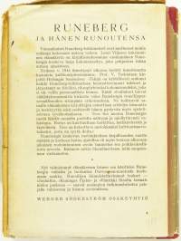 Runeberg ja hänen runoutensa
