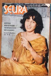 Seura 1963 nr 45  kansi Anna Magnani, pimeää Helsinkiä, musta viinapörssi, Edith Piaf