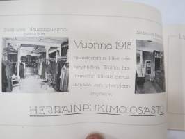 A.B. Grand Magasin O.Y. H. Cairenius 1893-1923 - Naisten ja Herrain Pukimo, Helsinki -kuvahistoriikki muodin vaihteluista