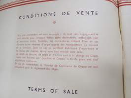 Charabot &amp; Cie, Grasse - Produits odorants naturels -company presentation &amp; catalog of products -hajusteainetehtaan tuotannon esittely- ja tuotekirja