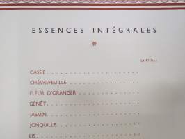 Charabot &amp; Cie, Grasse - Produits odorants naturels -company presentation &amp; catalog of products -hajusteainetehtaan tuotannon esittely- ja tuotekirja