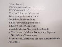 Chocologie - ein kleiner Führer durch die schweizeriche Schokoladindustrie -sveitsiläisen suklaatuotannon esittelyä