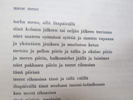 Parnasso 1961 nr 8, Paavo Rintala runoja, Kulttuurikysymyksiä Neuvostoliiton puoluekongressissa, Manfred Peter Hein, Jaakko Ahokas - Memento mori, ym.