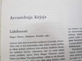 Parnasso 1961 nr 8, Paavo Rintala runoja, Kulttuurikysymyksiä Neuvostoliiton puoluekongressissa, Manfred Peter Hein, Jaakko Ahokas - Memento mori, ym.