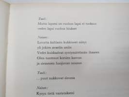 Parnasso 1961 nr 5, Marju Tuurna runoja, aarni Krohn, Federico Garcia Lorca´n runous, Seppo Nummi - Tonio Krögerin teemat, Jörn Donnerin sotapäiväkirja, ym.