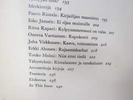 Parnasso 1963 nr 5, Ritva Kapari - runoja, Paavo Rintala - Kirjailijan maantieto, Onerva Vartiainen - Rapukestit, Erkki Ahonen - Rajaamisharhat, ym.