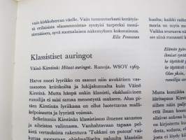 Parnasso 1963 nr 5, Ritva Kapari - runoja, Paavo Rintala - Kirjailijan maantieto, Onerva Vartiainen - Rapukestit, Erkki Ahonen - Rajaamisharhat, ym.