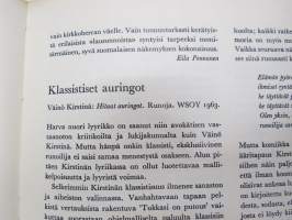 Parnasso 1963 nr 5, Ritva Kapari - runoja, Paavo Rintala - Kirjailijan maantieto, Onerva Vartiainen - Rapukestit, Erkki Ahonen - Rajaamisharhat, ym.