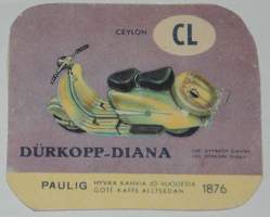 Skootteri Durkopp-Diana Paulig keräilykortti
