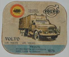 Kuorma-auto Volvo Paulig keräilykortti