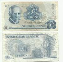 Norja 10 kruunua 1972-84 seteli