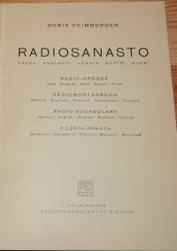 Radiosanasto suomi-ruotsi-saksa-englanti-venäjä
