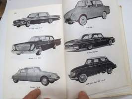 Uusi Autokirja 19. painos, mukana mm. vuoden 1961 henkilöautokuvasto