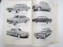 Uusi Autokirja 19. painos, mukana mm. vuoden 1961 henkilöautokuvasto