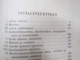 Uusi Autokirja 19. painos, mukana mm. vuoden 1961 henkilöautokuvasto
