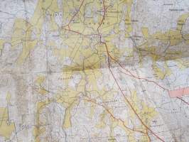 Rusko peruskartta 1952, 1:20 000,  6710/20-21-560/70 -map
