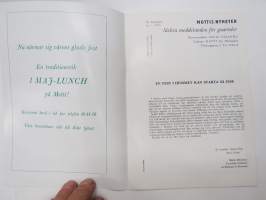 Mottis Nyheter 1975 nr 1 - läckra meddelanden för gourméer -Ravintola Motti asiakaslehti / restaurant customer magazine