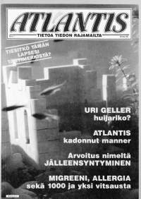 Atlantis 1/1986 - Tietoa tiedon rajamailta. Katso sisällysluettelo kuvista.