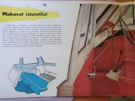Tyylikäs, taloudellinen AUSTIN A 40 &quot;Farina&quot; 1958 -myyntiesite. Maahantuoja Oy Veho Ab