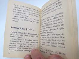 Rollareista Pressaan - Popidolit esittäytyvät (Otavan minipokkarit nr 8), lista artisteista ja yhtyeistä näkyy kohteen kuvissa mm. Alice Cooper, Black Sabbath...