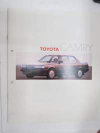 Toyota Camry 1988 -myyntiesite / sales brochure