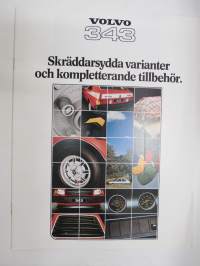 Volvo 343 - Skräddarsydda varianter och kompletterande tillbehör 1978 / lisävarusteitä ja tarvikkeita -myyntiesite / sales brochure