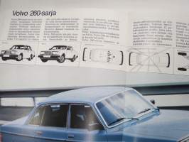 Volvo 1979 mallisto 343, 240-sarja, 260-sarja, 245 - -myyntiesite / sales brochure