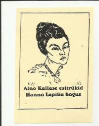 Aino Kallase esitrukid Hanno Lepiku kogus - ex libris