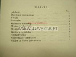 Käyttöohje Olympia ilmajäähdytetyille moottoreille sarja A / Instruktionsbok för lufkylda motorer serie A -suomen ja ruotsinkielinen, maamoottori