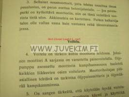 Käyttöohje Olympia ilmajäähdytetyille moottoreille sarja A / Instruktionsbok för lufkylda motorer serie A -suomen ja ruotsinkielinen, maamoottori