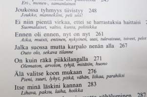 Rapatessa roiskuu - Nykysuomen sananparsikirja -Finnish dictums