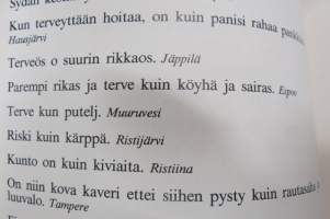 Rapatessa roiskuu - Nykysuomen sananparsikirja -Finnish dictums