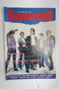 Soundi 1985 nr 10, Dingo Neumann ja julkisuuden kirot, Maurice White, Fine Young Cannibals, Berliini Videot, Taskinen Georgie, Fame Uutiset, Hooters, Scabs