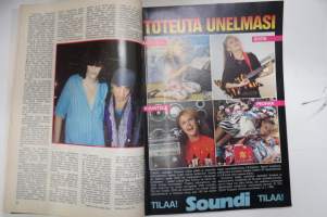 Soundi 1985 nr 10, Dingo Neumann ja julkisuuden kirot, Maurice White, Fine Young Cannibals, Berliini Videot, Taskinen Georgie, Fame Uutiset, Hooters, Scabs