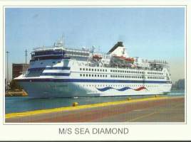 MS Sea Diamond  - laivakortti, laivapostikortti