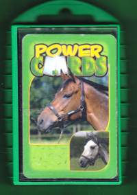 Pelikortit Power Cards - hevoset. 30 korttia, peliohjeet,