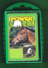 Pelikortit Power Cards - hevoset. 30 korttia, peliohjeet,